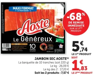 Jambon sec Aoste Le Généreux