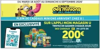Jeu Concours Illumination présente des minions et des monstres - 20 lots de 200€ versés sur votre carte U