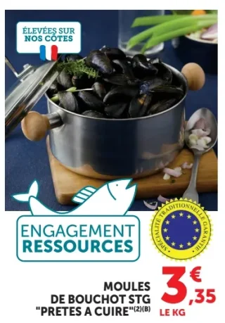 Moules de Bouchot STG "Prêtes à cuire"