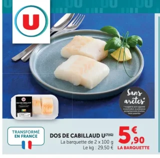 Dos de cabillaud U
