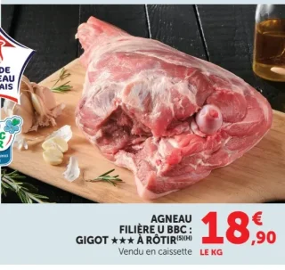 Agneau filière U BBC : gigot à rôtir