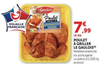 Poulet à griller Le Gaulois (Méditerranéenne ou portugaise)