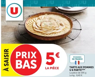 Tarte aux pommes U 6 parts