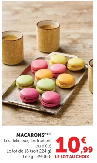 Macarons les délicieux, les fruitiers ou d'été