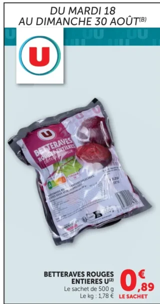 Betteraves rouges entières U