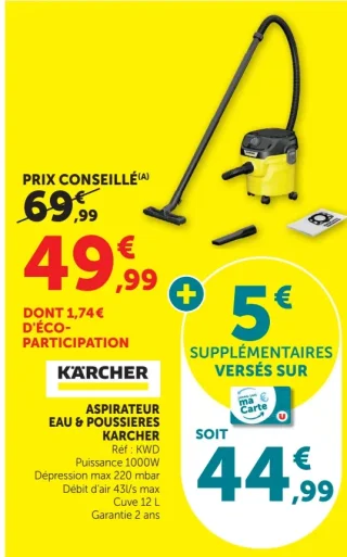 Aspirateur Eau & Poussières Kärcher KWD