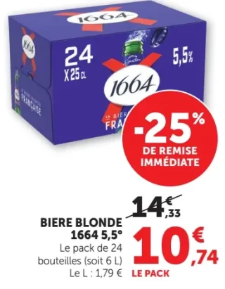 Bière blonde 1664 5,5°