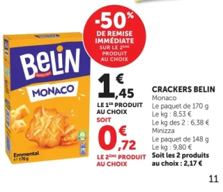 Crackers Belin Monaco