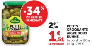PETITS CROQUANTS AIGRE DOUX KUHNE