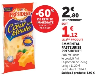Emmental pasteurisé Président