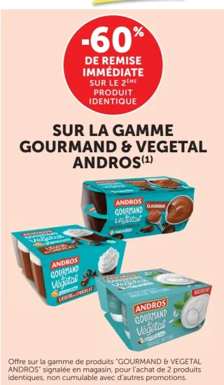SUR LA GAMME GOURMAND & VEGETAL ANDROS