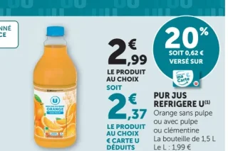 Pur Jus Réfrigéré U