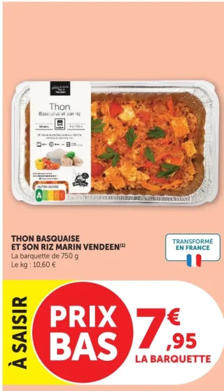 Thon basquaise et son riz Marin Vendéen