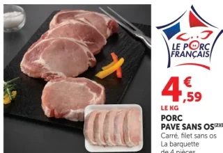 Porc Pavé sans os