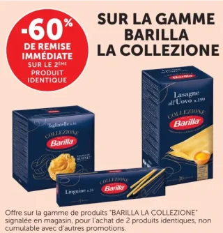 SUR LA GAMME BARILLA LA COLLEZIONE