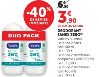 Déodorant Sanex Zero