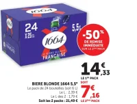 Bière blonde 1664 5,5°