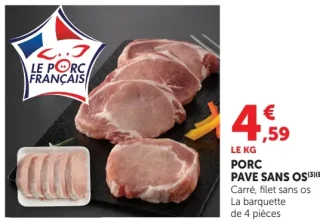 Porc pavé sans os