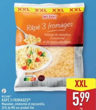 Râpé 3 fromages XXL Milsani