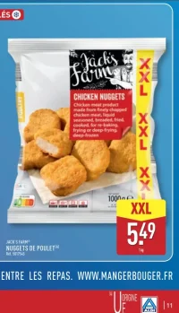 Nuggets de poulet XXL Jack's Farm