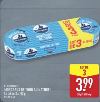 Petit Navire Morceaux de thon au naturel
