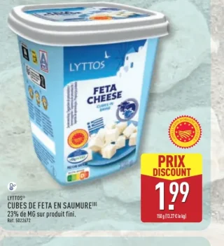 Cubes de feta en saumure Lyttos