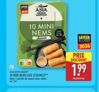 Asia Green Garden 10 Mini Nems aux Légumes