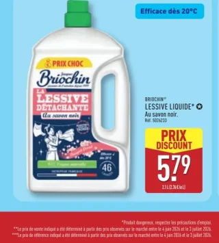 Briochin Lessive liquide Au savon noir
