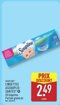Soupline Lingettes Assouplissantes