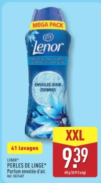 Lenor Perles de Linge Parfum envolée d'air