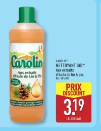 Carolin Nettoyant Sol Aux extraits d'huile de lin & pin