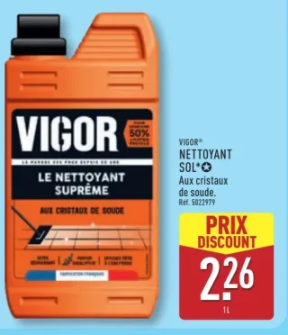 Vigor Nettoyant Sol Aux cristaux de soude