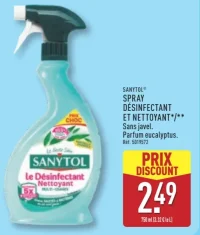 Sanytol Spray Désinfectant Et Nettoyant Parfum Eucalyptus
