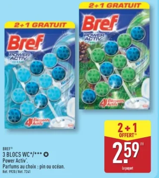 Bref 3 Blocs WC Power Activ'