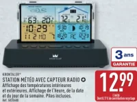 KRONTALER Station météo avec capteur radio