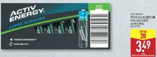 ACTIV ENERGY® PILES ALCALINES