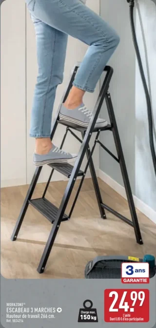 WORKZONE® ESCABEAU 3 MARCHES