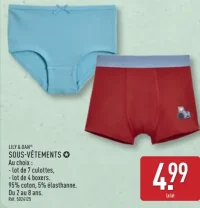 Sous-vêtements enfant Lily & Dan