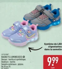 Baskets lumineuses enfant Lily & Dan