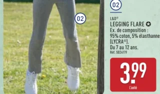 Legging flare fille L&D