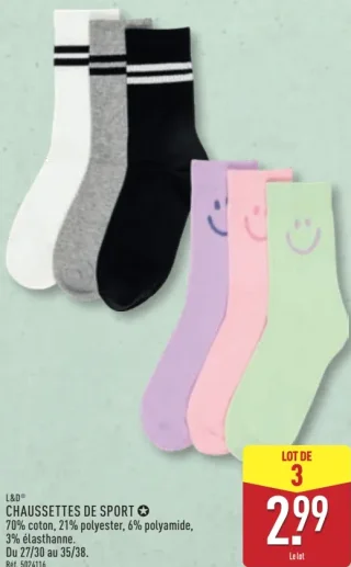 Chaussettes de sport L&D