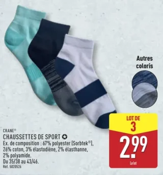Crane CHAUSSETTES DE SPORT