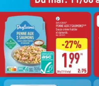 DAYLICIOUS PENNE AUX 2 SAUMONS
