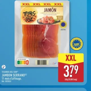 Tesoros Del Sur Jambon Serrano 11 mois d'affinage