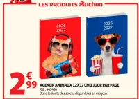 Agenda Animaux 12x17 cm 1 jour par page