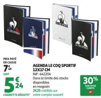 Agenda Le Coq Sportif 12x17 cm