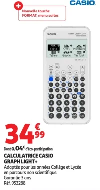 CALCULATRICE CASIO GRAPH LIGHT+