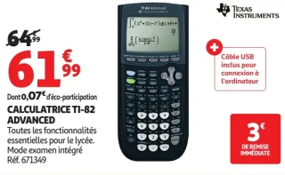 Calculatrice TI-82 Advanced Texas Instruments