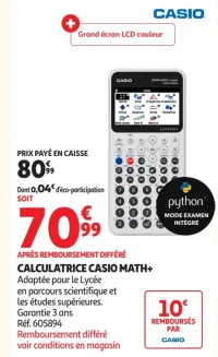 Calculatrice Casio Math+