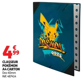 Classeur Pokémon A4 Carton